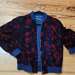 Ralph Lauren Blue Label Red and Blue Floral Jacket